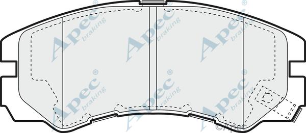APEC PAD1085 - Set placute frana,frana disc - allinparts.ro