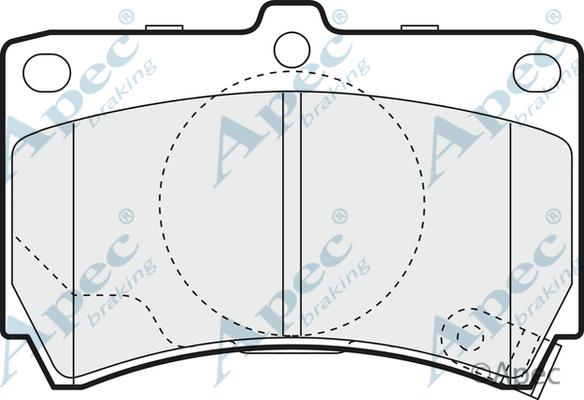 APEC PAD1073 - Set placute frana,frana disc allinparts.ro