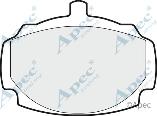 APEC PAD10 - Set placute frana,frana disc allinparts.ro