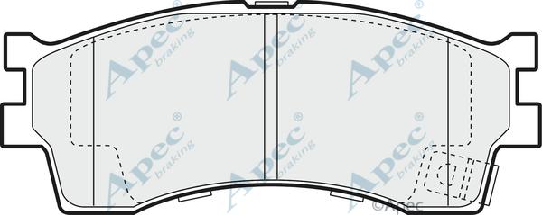 APEC PAD1160 - Set placute frana,frana disc - allinparts.ro