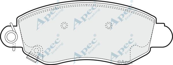 APEC PAD1167 - Set placute frana,frana disc allinparts.ro