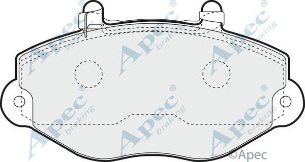 APEC PAD1106 - Set placute frana,frana disc allinparts.ro