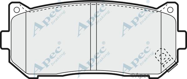 APEC PAD1101 - Set placute frana,frana disc - allinparts.ro