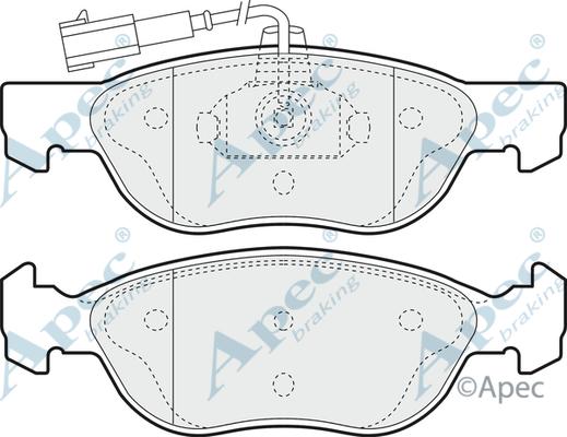 APEC PAD1115 - Set placute frana,frana disc allinparts.ro