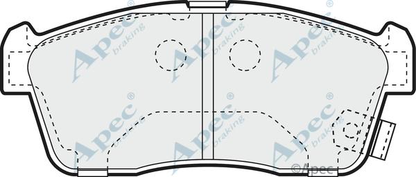 APEC PAD1111 - Set placute frana,frana disc allinparts.ro