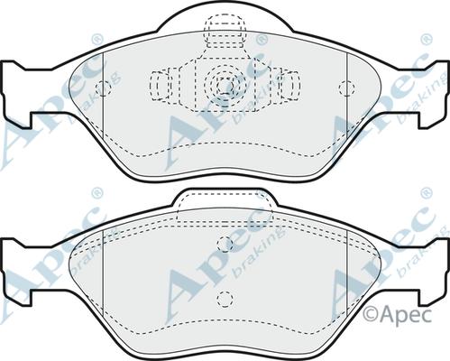 APEC PAD1117 - Set placute frana,frana disc - allinparts.ro