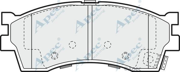 APEC PAD1188 - Set placute frana,frana disc - allinparts.ro