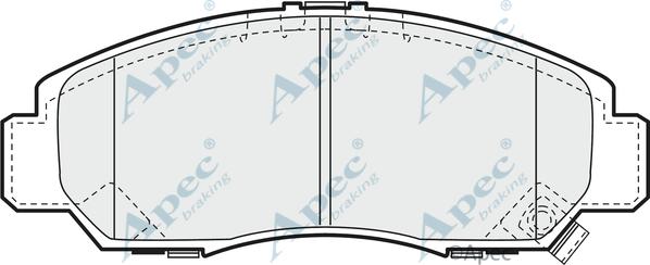 APEC PAD1187 - Set placute frana,frana disc - allinparts.ro