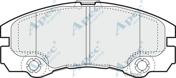 APEC PAD1135 - Set placute frana,frana disc allinparts.ro