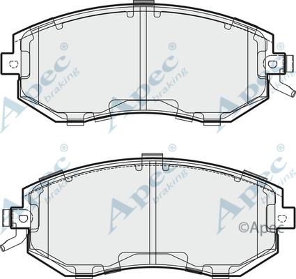 APEC PAD1868 - Set placute frana,frana disc - allinparts.ro