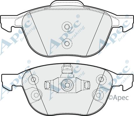 APEC PAD1821 - Set placute frana,frana disc allinparts.ro