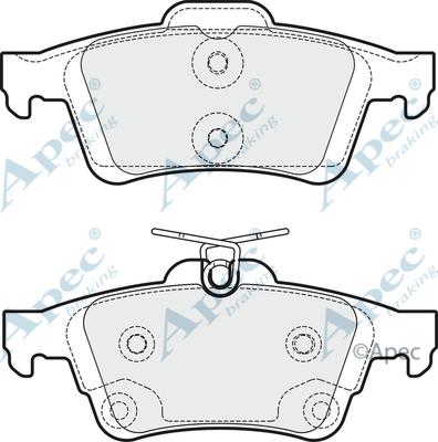 APEC PAD1822 - Set placute frana,frana disc allinparts.ro