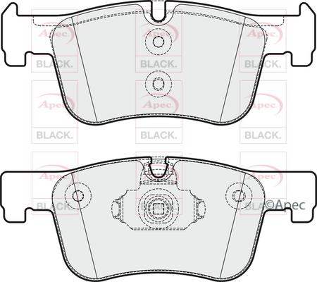 APEC PAD1875B - Set placute frana,frana disc - allinparts.ro