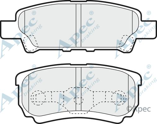 APEC PAD1390 - Set placute frana,frana disc allinparts.ro