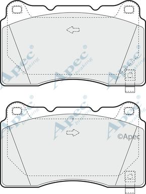 APEC PAD1391 - Set placute frana,frana disc allinparts.ro