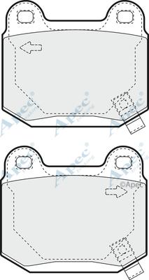 APEC PAD1392 - Set placute frana,frana disc allinparts.ro