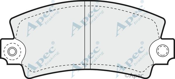 APEC PAD134 - Set placute frana,frana disc allinparts.ro