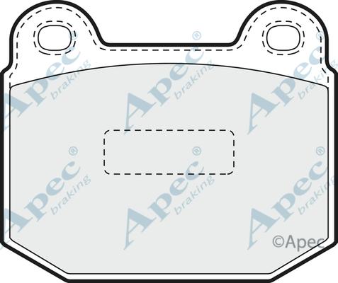 APEC PAD1356 - Set placute frana,frana disc allinparts.ro