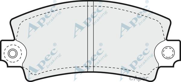 APEC PAD135 - Set placute frana,frana disc allinparts.ro