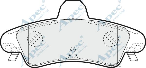 APEC PAD1363 - Set placute frana,frana disc allinparts.ro