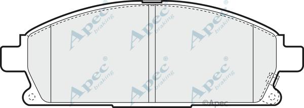 APEC PAD1311 - Set placute frana,frana disc - allinparts.ro