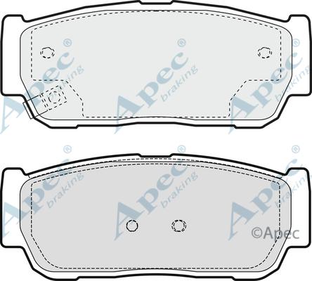 APEC PAD1380 - Set placute frana,frana disc - allinparts.ro