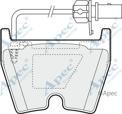 APEC PAD1378B - Set placute frana,frana disc - allinparts.ro