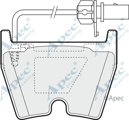 APEC PAD1378 - Set placute frana,frana disc - allinparts.ro