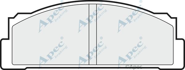 APEC PAD137 - Set placute frana,frana disc allinparts.ro