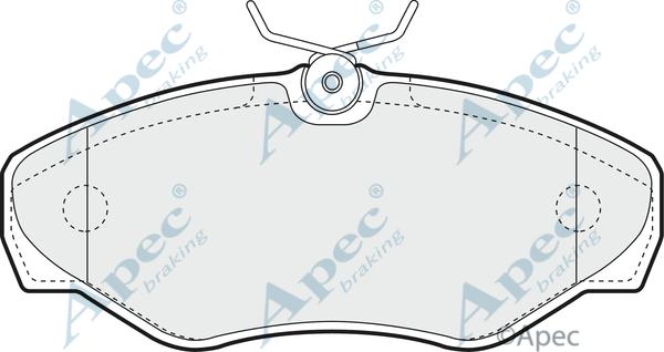 APEC PAD1240 - Set placute frana,frana disc allinparts.ro