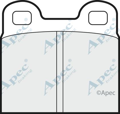 APEC PAD125 - Set placute frana,frana disc allinparts.ro