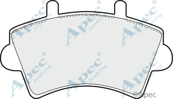 APEC PAD1204 - Set placute frana,frana disc - allinparts.ro