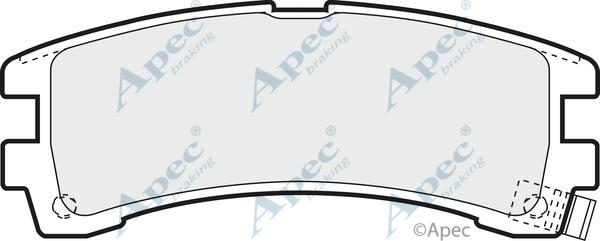 APEC PAD1210 - Set placute frana,frana disc - allinparts.ro