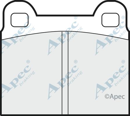 APEC PAD121 - Set placute frana,frana disc allinparts.ro