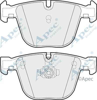 APEC PAD1285 - Set placute frana,frana disc allinparts.ro
