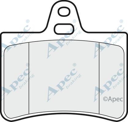 APEC PAD1233 - Set placute frana,frana disc allinparts.ro