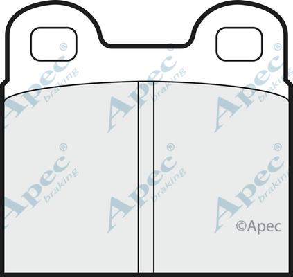 APEC PAD123 - Set placute frana,frana disc allinparts.ro