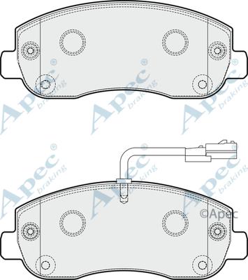 APEC PAD1797 - Set placute frana,frana disc allinparts.ro