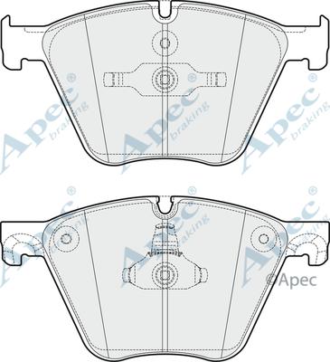 APEC PAD1744 - Set placute frana,frana disc - allinparts.ro