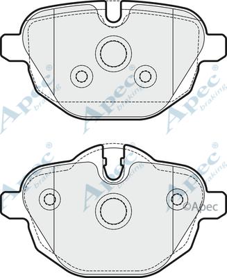 APEC PAD1752 - Set placute frana,frana disc - allinparts.ro