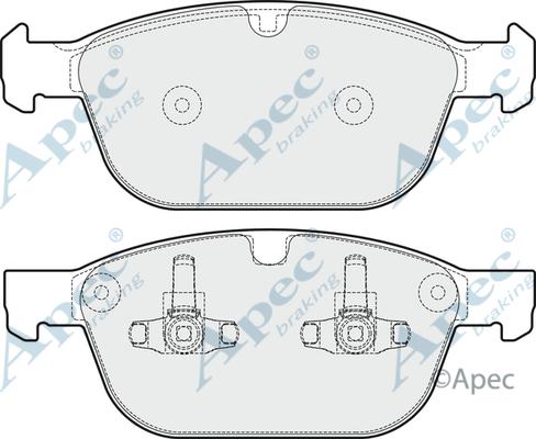 APEC PAD1719 - Set placute frana,frana disc - allinparts.ro