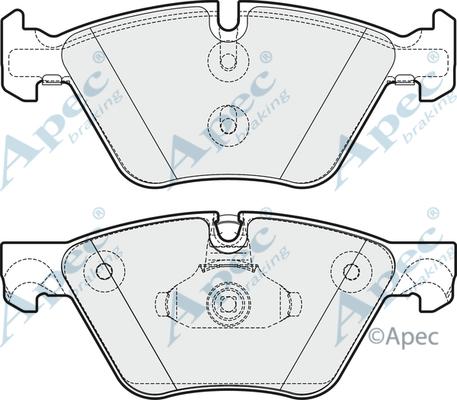 APEC PAD1789 - Set placute frana,frana disc - allinparts.ro