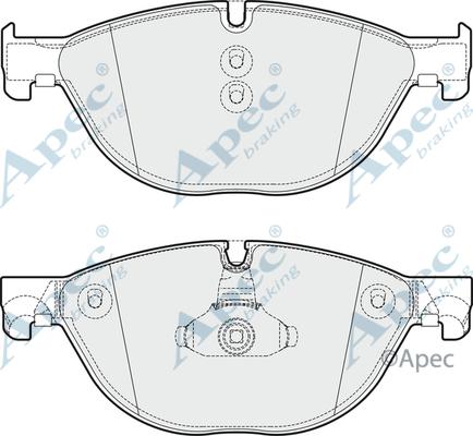 APEC PAD1739 - Set placute frana,frana disc - allinparts.ro