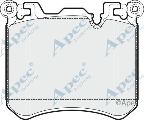 APEC PAD1738 - Set placute frana,frana disc allinparts.ro