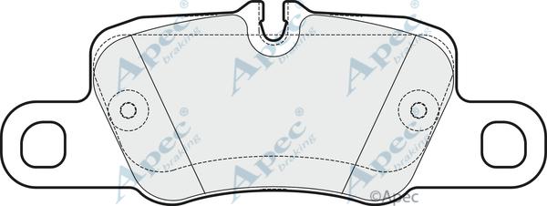APEC PAD1725 - Set placute frana,frana disc - allinparts.ro