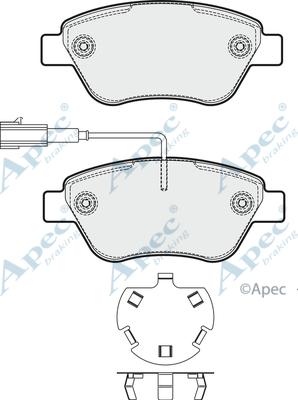 APEC PAD1775 - Set placute frana,frana disc allinparts.ro