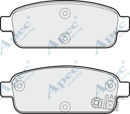 APEC PAD1773 - Set placute frana,frana disc allinparts.ro