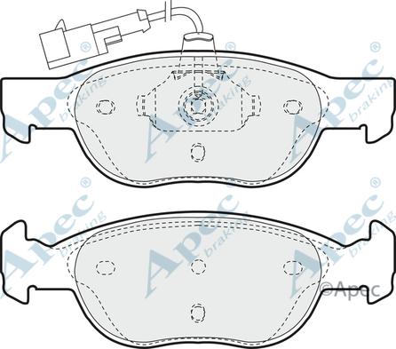 APEC PAD895 - Set placute frana,frana disc allinparts.ro