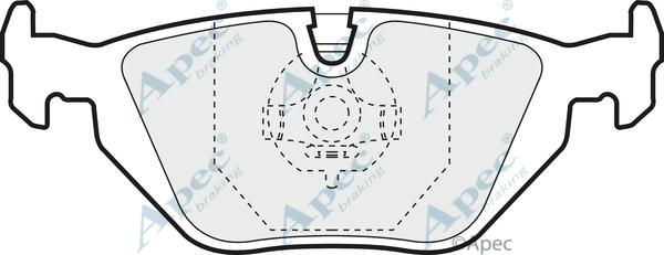 APEC PAD856 - Set placute frana,frana disc - allinparts.ro