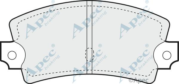 APEC PAD853 - Set placute frana,frana disc allinparts.ro